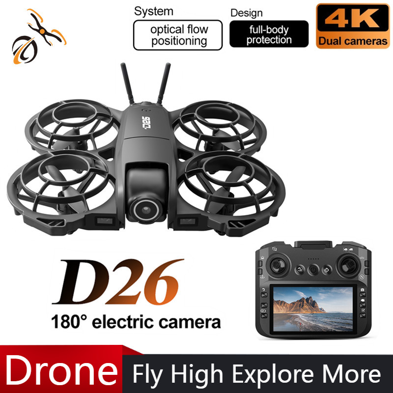 Drone Camera Night Vision - Dron D26 4K Aerial HD 180